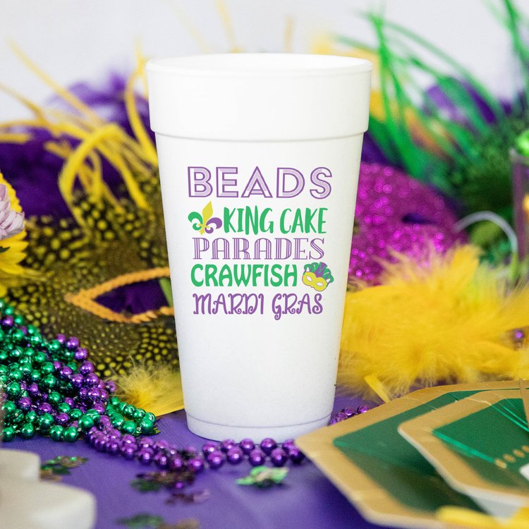 College Themed Styrofoam Cups