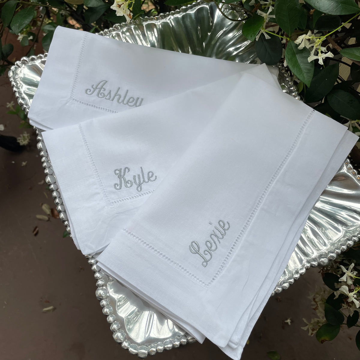 MONOGRAM LINEN NAPKINS – Orient Expressed