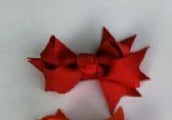 "2" MINI HAIRBOW RED