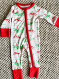 GATOR/CRAWISH CHRISTMAS ZIPPER ONESIE