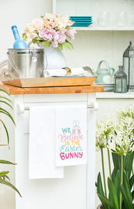 BELIEVE IN THE EASTER BUNNY KITCHEN TOWEL