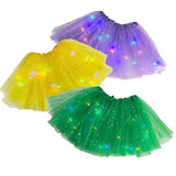 MARDI GRAS ADULT LIGHT UP GOLD TUTU