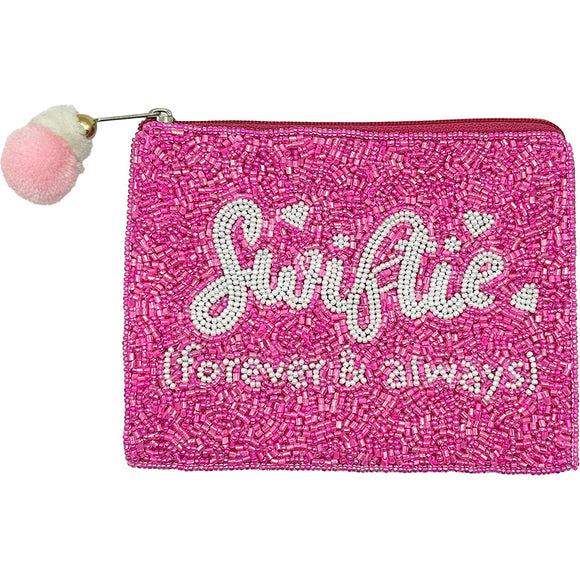 SWIFTIE FOREVER BEADED POUCH