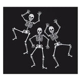 EMBROIDERED SKULLY DANCE TRIO WAFFLE TOWEL