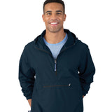 MONOGRAM NAVY ADULT  RAIN PULLOVER