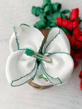 EMBROIDERED CHRISTMAS TREE HAIRBOW