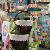 EMBROIDERED EASTER BASKET