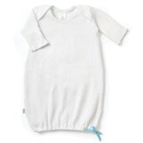 LAYETTE BOUCLE BLUE PICOT TRIM GOWN by Paty NEWBORN