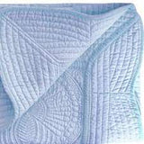Heirloom Quilt - Baby Quilt Blanket Monogram: Blue