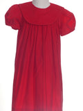 MONOGRAM RED CORDUROY DRESS