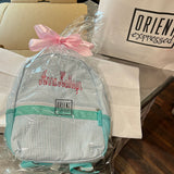 MONOGRAM AQUA SEERSUCKER BACKPACK