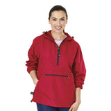 MONOGRAM RED ADULT RAIN PULLOVER