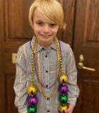 MARDI GRAS KIDS STRIPE SHIRT