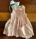 SMOCKED PINK S'LESS DRESS
