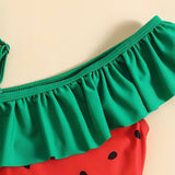 WATERMELON PRINT 1PC SWIM SUIT