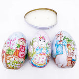 EASTER EGG CANDLE MR & MRS RABBIT