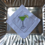 MONOGRAM MARGARITA COCKTAIL NAPKINS S/4