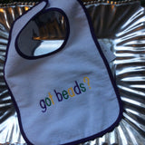 MARDI GRAS GOT BEADS? TERRY BABY BIB