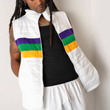 MARDI GRAS ADULT PUFFER VEST
