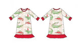 GATOR/CRAWFISH CHRISTMAS NIGHTGOWN