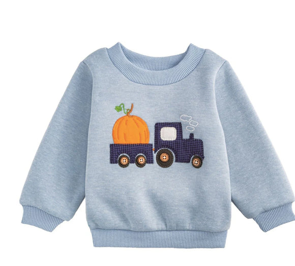MUD PIE PUMPKIN TRUCK SWEATSHIRT