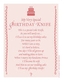 BIRTHDAY KNIFE-SEERSUCKER  PINK