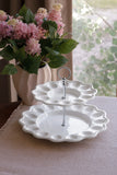 VIDA ALEGRIA MELAMINE TWO TIERED EGG SERVER WHITE