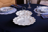 VIDA ALEGRIA MELAMINE TWO TIERED EGG SERVER WHITE