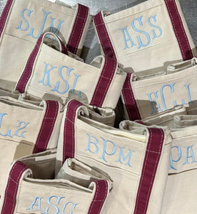 MONOGRAM CANVAS MEDIUM TOTE BAG