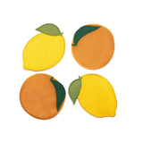 CITRUS COCKTAIL NAPKINS S/4