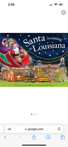 SANTA IS COMING TO LOUISIANA BOARD BOOK