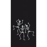 EMBROIDERED SKULLY DANCE TRIO WAFFLE TOWEL