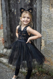 BLACK CAT DRESS & HEADPIECE SIZE 5-6