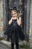 BLACK CAT DRESS & HEADPIECE SIZE 5-6