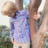 MARDI GRAS KIDS STRIPE SHIRT