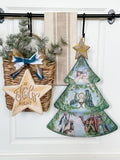 NATIVITY TREE DOOR HANGER or PLANT STAKE