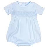 SMOCKED KNIT BUBBLE BLUE
