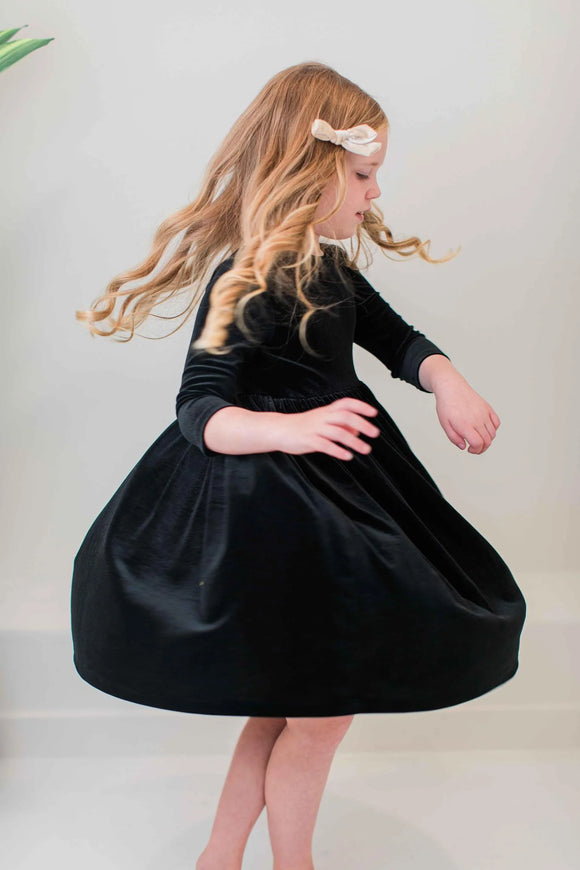 BLACK VELVET DRESS – Orient Expressed