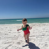 WATERMELON PRINT 1PC SWIM SUIT