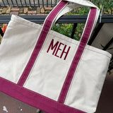 MONOGRAM CANVAS LARGE TOTE BAG