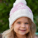 KNIT POM POM CAP WITH BOW TODDLER