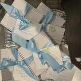 SCALLOP EDGE HANDKERCHIEF w/ MONOGRAM