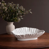 VIDA BLOOM PINCHED MELAMINE LARGE BOWL WHITE