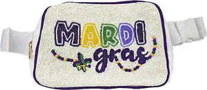 MARDI GRAS BEADED FANNY PACK