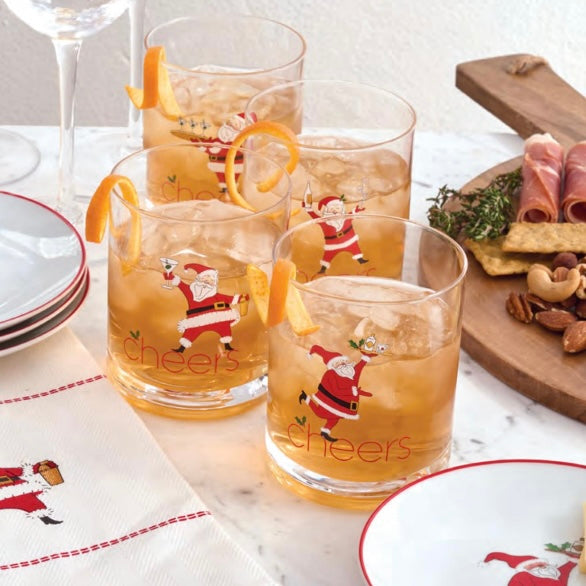 COCKTAILS WITH SANTA GLASSES S/4 – Orient Expressed