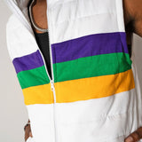 MARDI GRAS ADULT PUFFER VEST