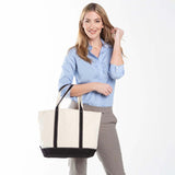 MONOGRAM LT PINK CANVAS MEDIUM TOTE BAG