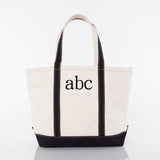 MONOGRAM CORAL CANVAS MEDIUM TOTE BAG