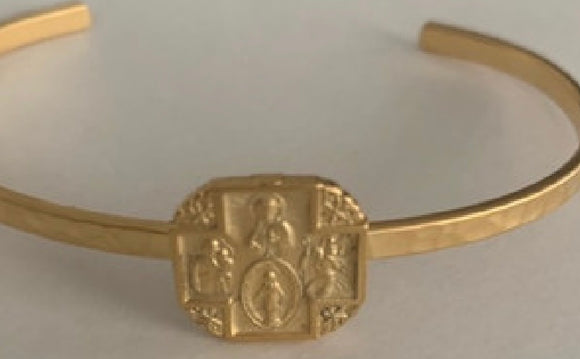 CUFF BRACELET 4 WAY MEDAL