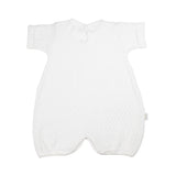 LAYETTE BOUCLE BLUE PICOT TRIM ROMPER by Paty